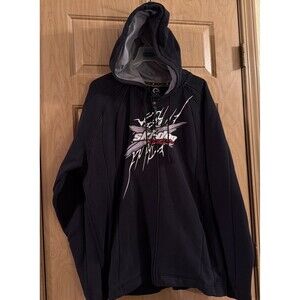 Vtg. Y2K SKIDOO Canada Team full zip hoodie Black sweatshirt XL tag skidoo. EUC!